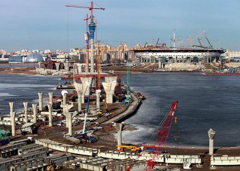Строительство Западного скоростного диаметра Санкт-Петербурга