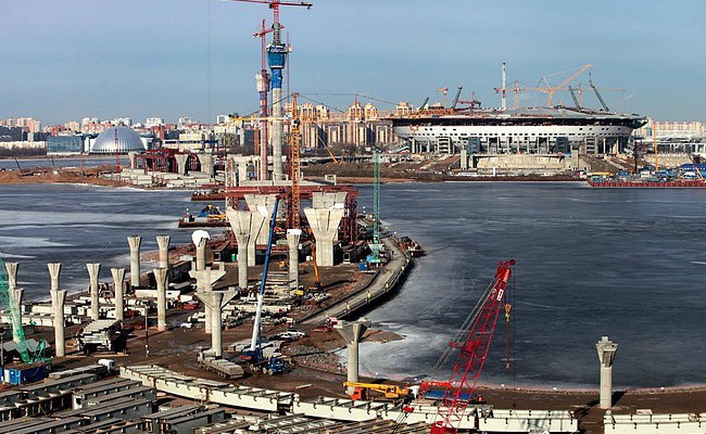 Строительство Западного скоростного диаметра Санкт-Петербурга