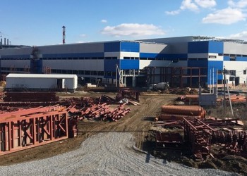 Ход строительства нового металлургического завода в Тульской области