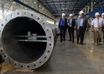 В Ленинградской области открылся завод световых опор «Мегаполис»