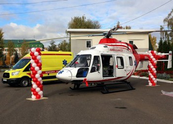 Первый российский серийный вертолет «Ансат» с медицинским модулем передан заказчику