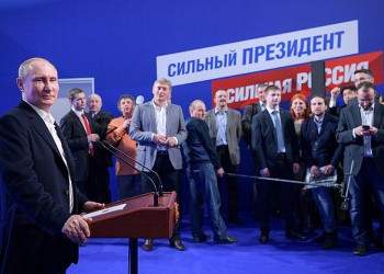 После обработки 99,84% протоколов Путин набирает 76,66%