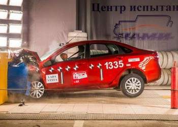 Первый независимый краш-тест седана Лада Веста