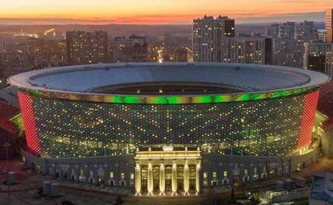 В Екатеринбурге открылся футбольный стадион построенный к чемпионату мира