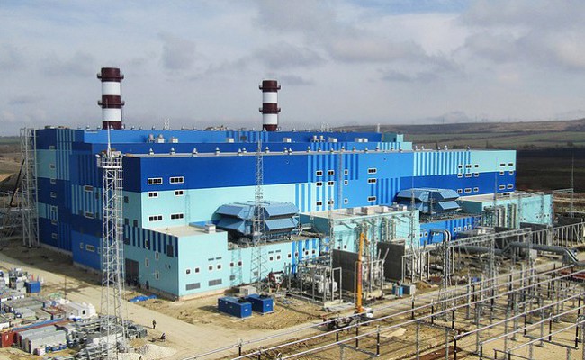 Таврическая ТЭС в Крыму выдала первую электроэнергию